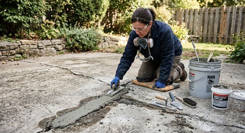 Concrete Porch Repair in West Des Moines, IA