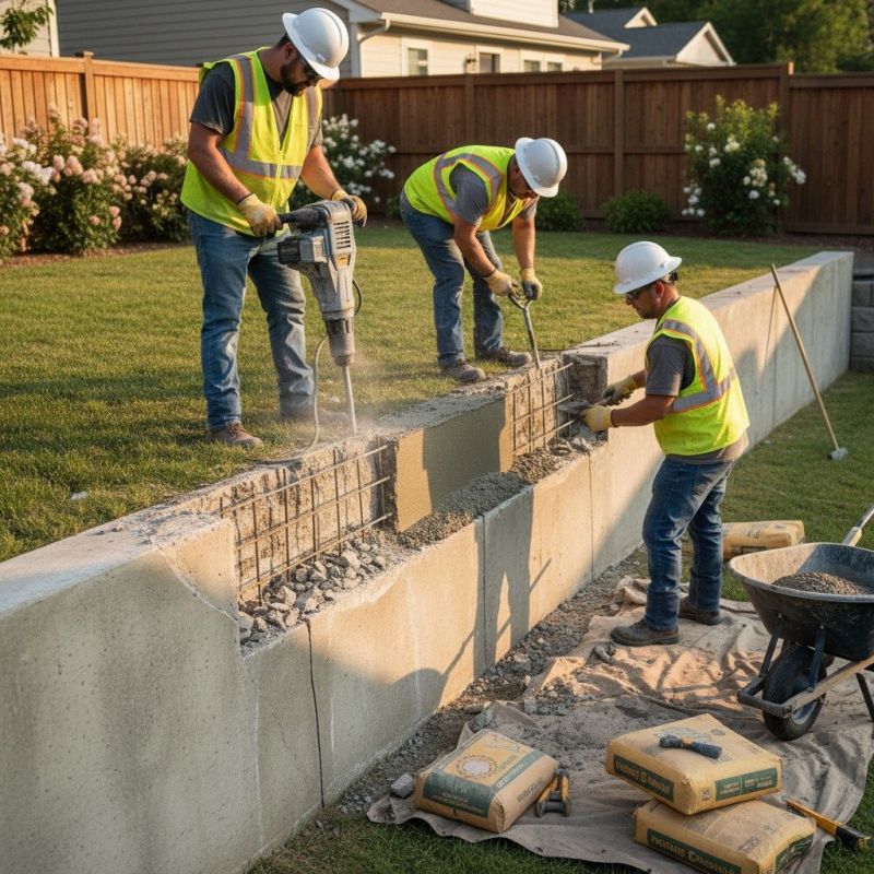 Concrete Wall Repair Service